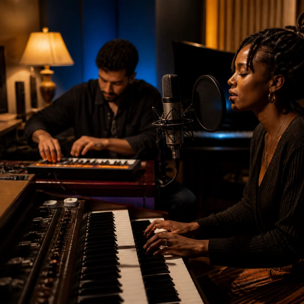Jordan Rakei and GENA Frame a New Stevie Wonder Listening Moment